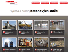 Tablet Screenshot of betontrebic.cz